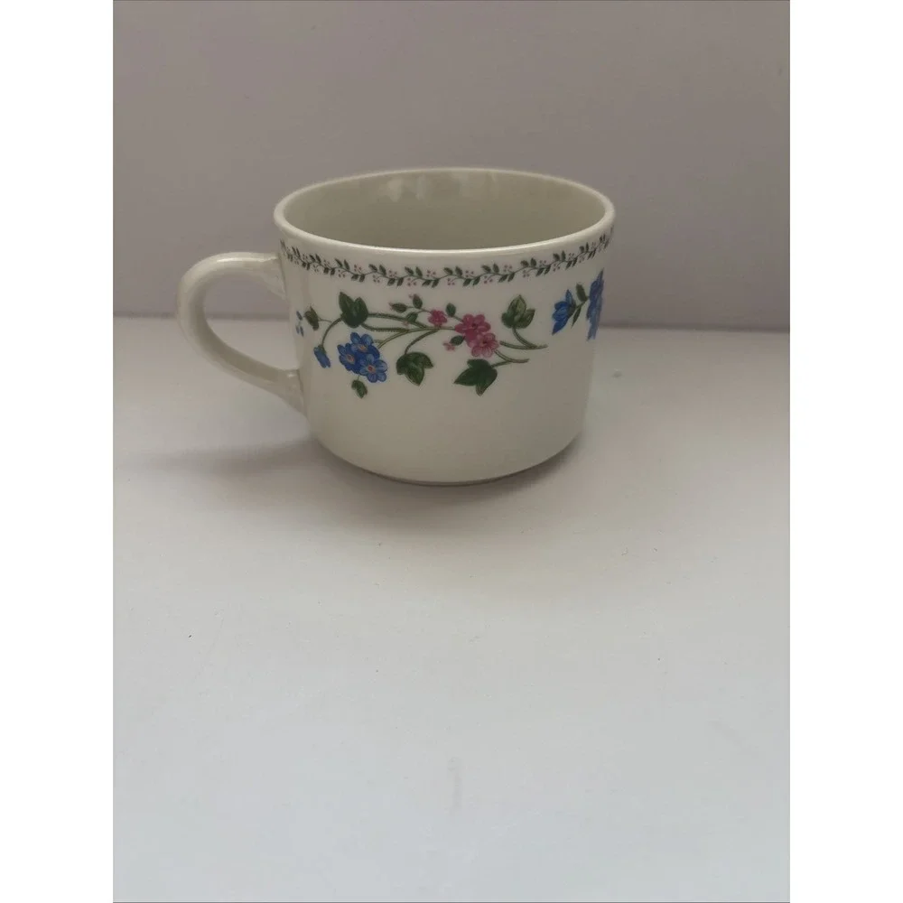 Farberware Stoneware-English Garden 225 Creamer Floral & Cup